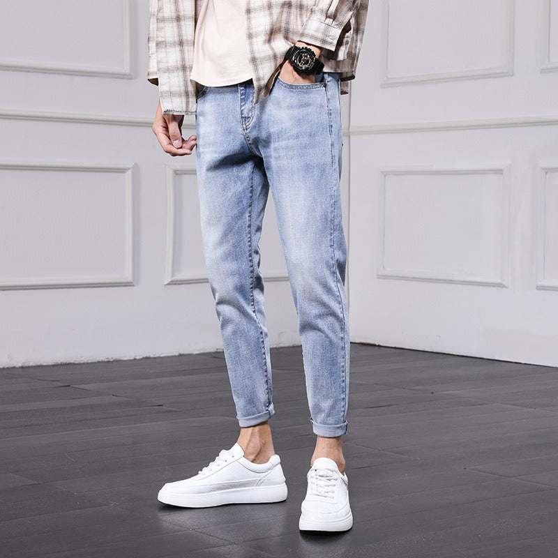 Men's Premium Korean Style Denim Pencil Pants