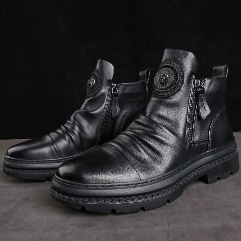 Men's Versatile Zipper Boots