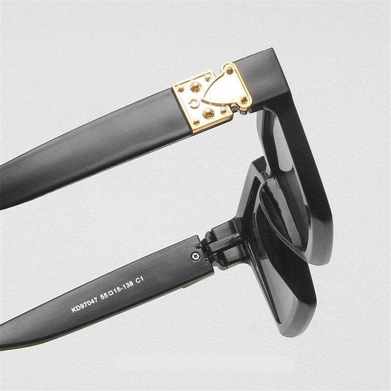 Oversized Square Mirror Sunglasses For Women With UV Protection