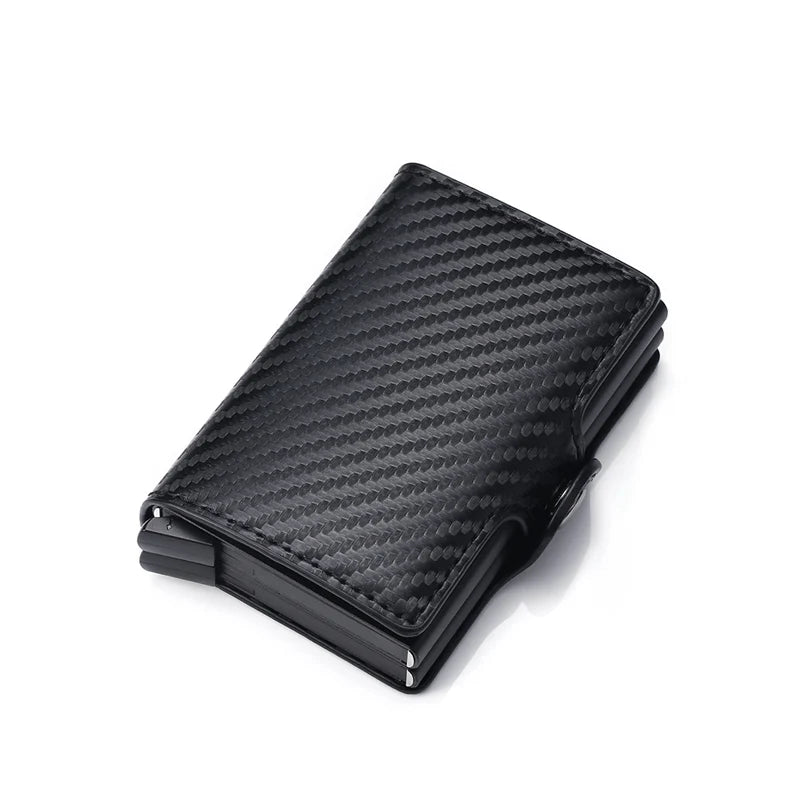 Carbon Fiber Leather Men's Wallet Money Bag