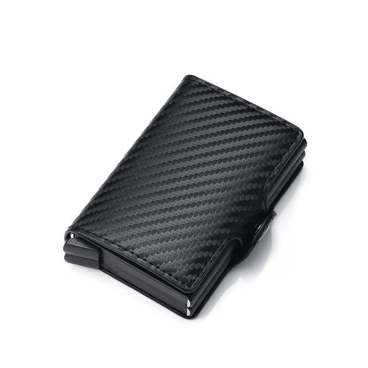 Carbon Fiber Leather Men's Wallet Money Bag