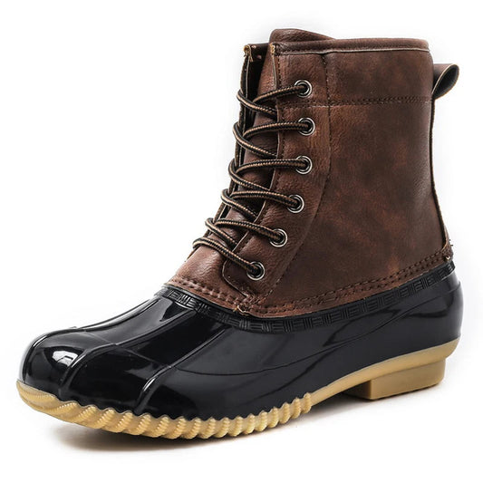 Plush Warm Waterproof Duck Boots — Unisex Winter Snow Boots
