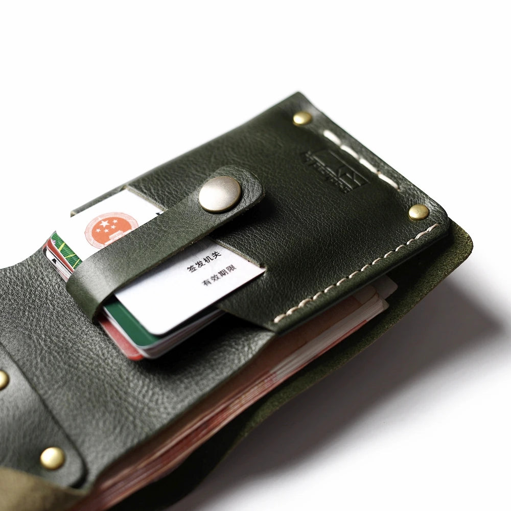 Italian Leather Rivet Wallet
