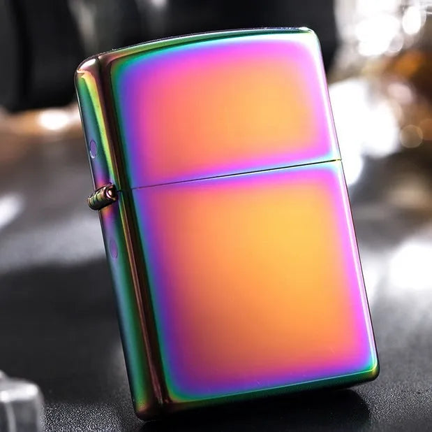 Brass Windproof Kerosene Lighter — Ultra-Thin