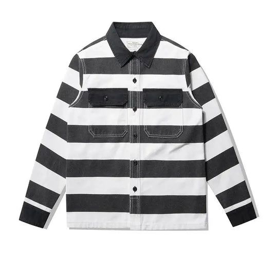 Men's Heavyweight Canvas Striped Jacket