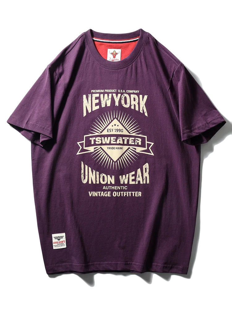 100% Cotton Heavy Vintage Short Sleeve T-Shirts