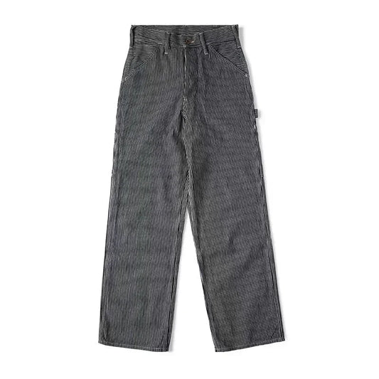 Denim & Hickory Stripe Carpenter Pants - Straight Leg
