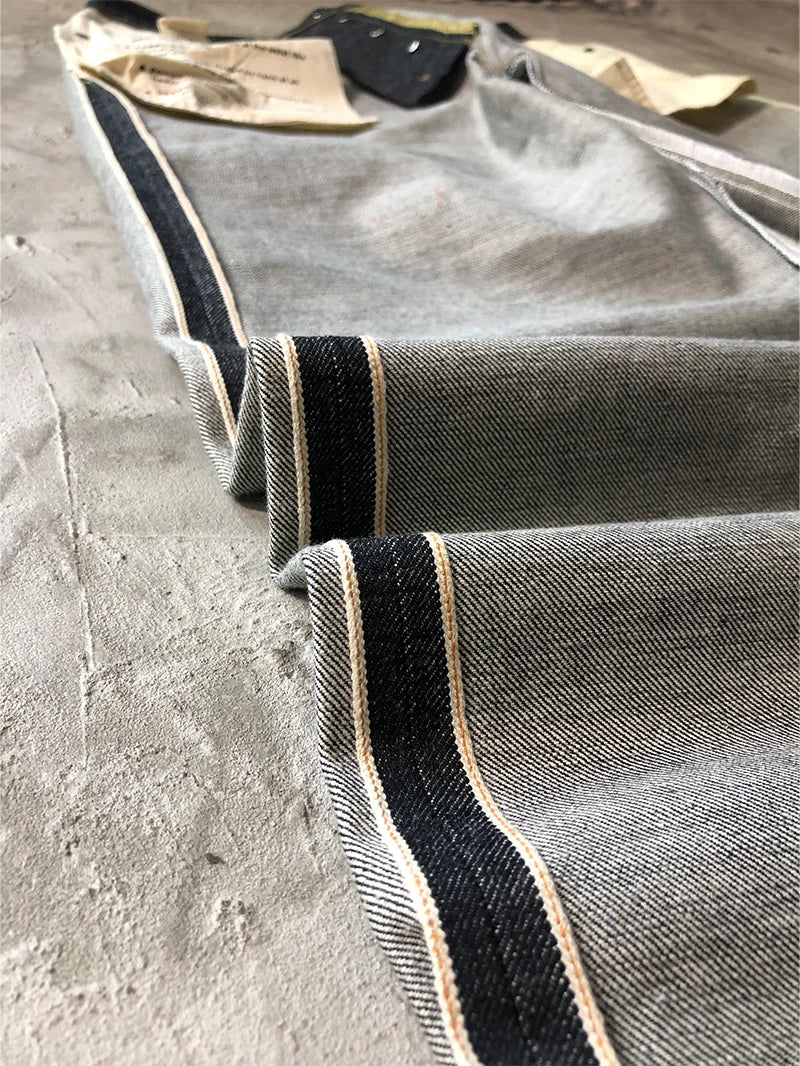 15oz Original Heavyweight Red Selvedge Washed Denim Jeans Vintage