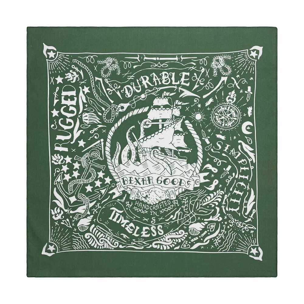 Nautical Print Cotton Bandana