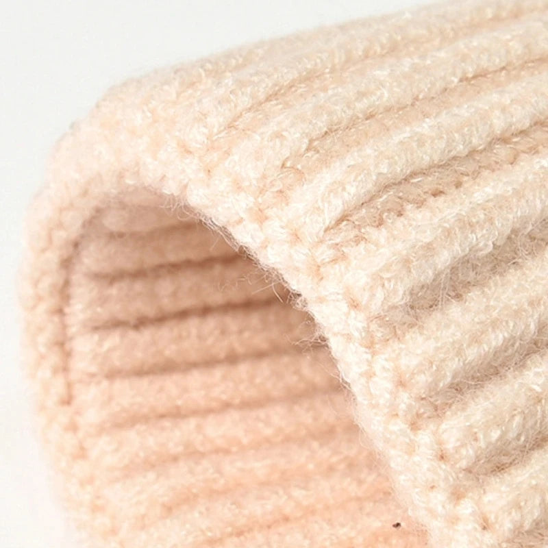 Knitted Wool Hat - Simple Warm Skully Beanie