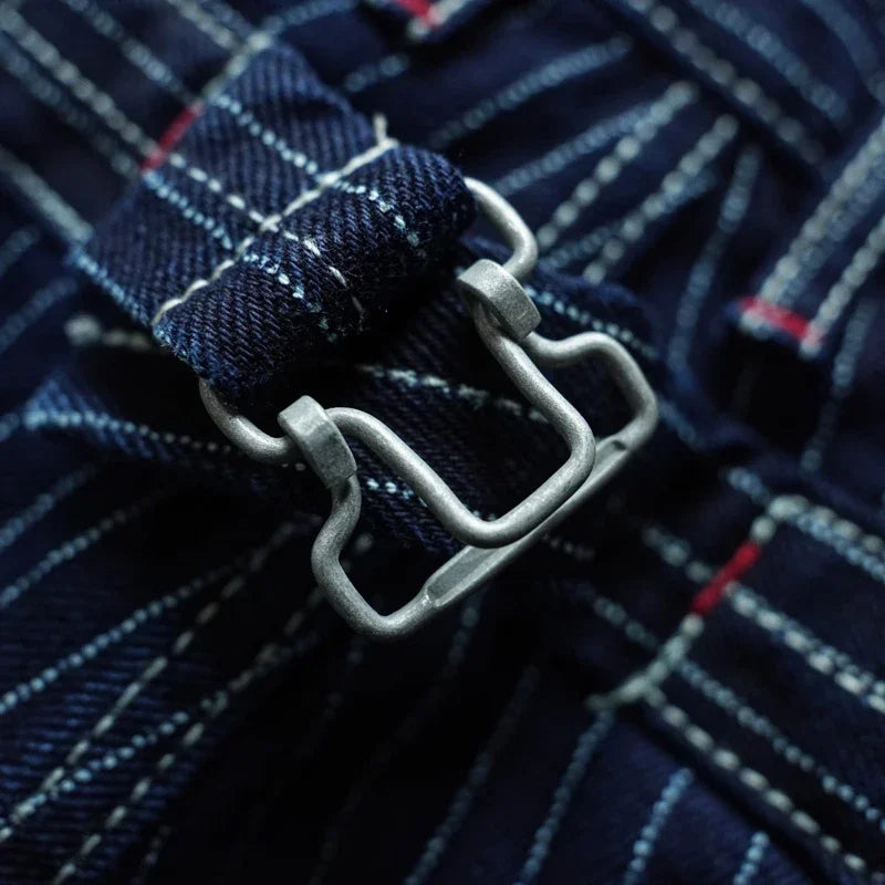 Men's Vintage Indigo Wabash Striped Selvedge Jeans