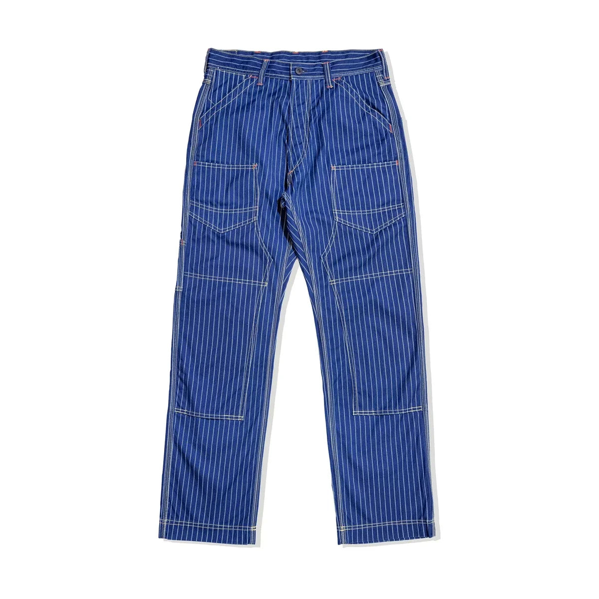 Indigo Wabash Trousers Vintage Railroad Stripe Work Pants