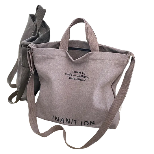 Unisex Japanese Canvas Thick Handbag Satchel