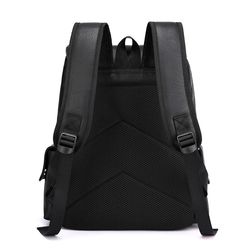Men's Leather Backpack - Large