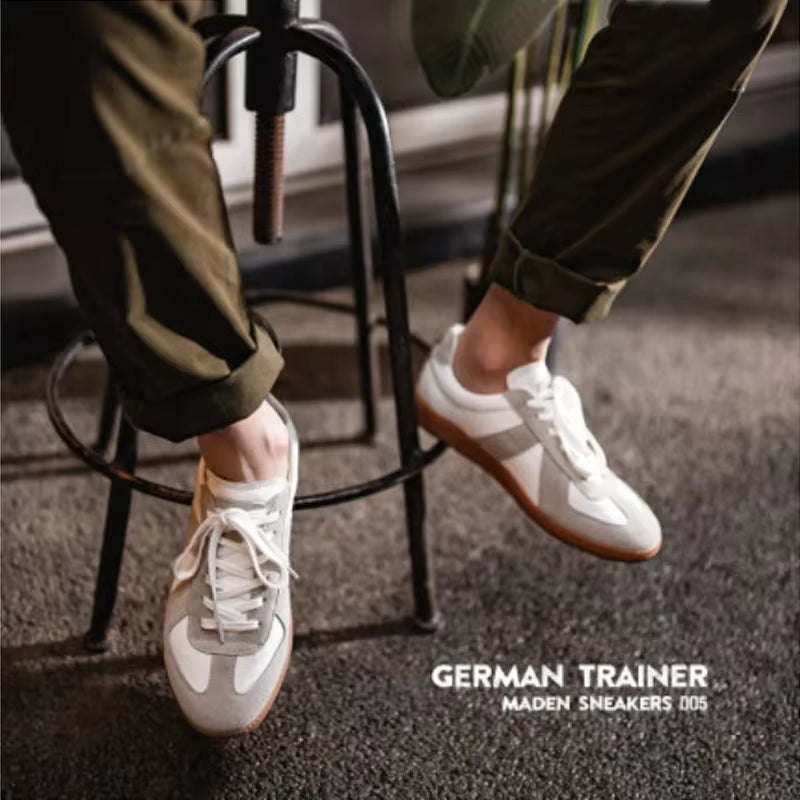 Simple Patchwork German Army Sneakers