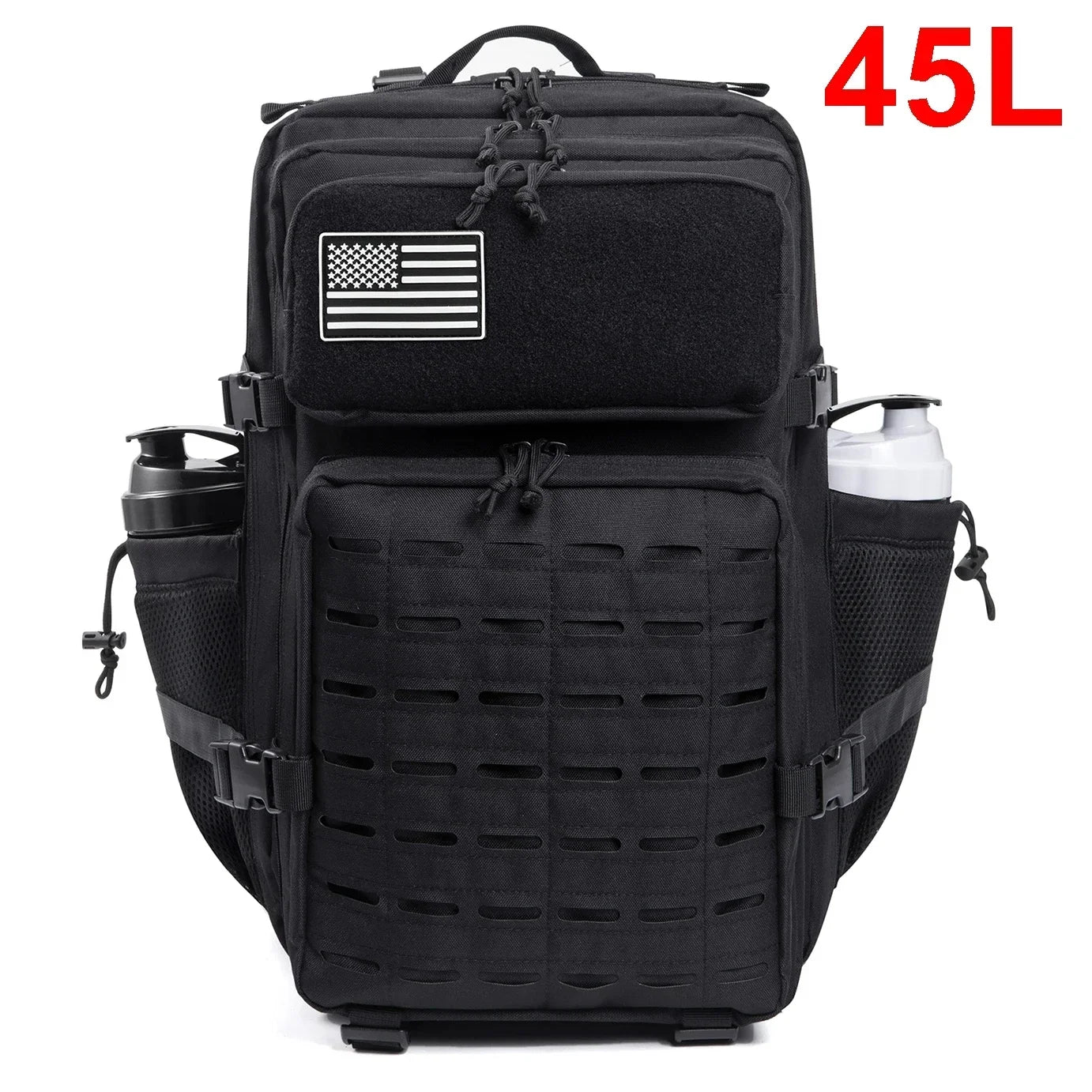 Tactical Backpack 25L 45L For Men And Women With MOLLE Cup Holders
