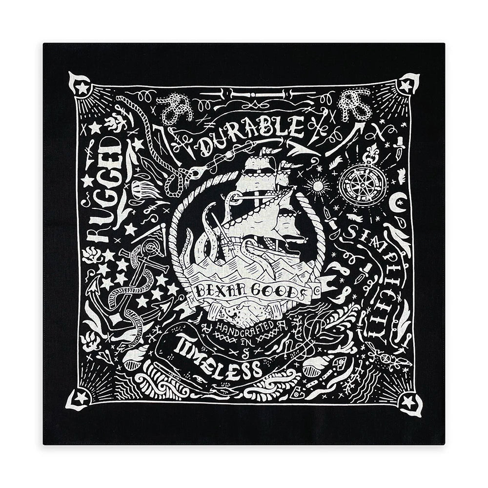 Nautical Print Cotton Bandana