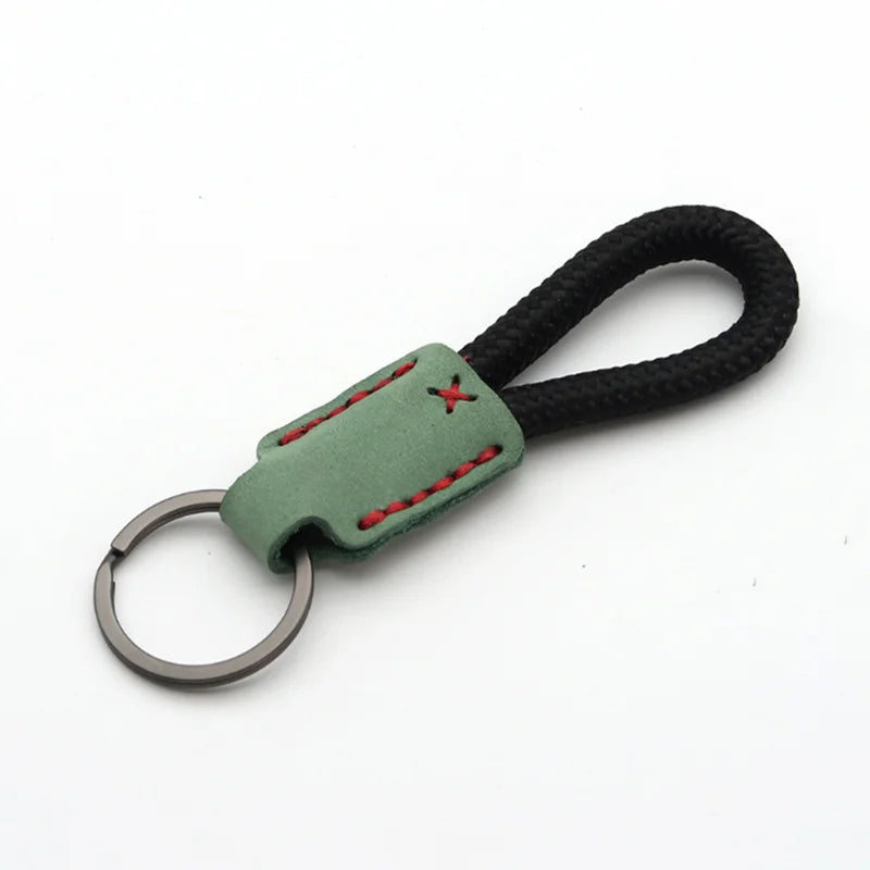 Vintage Cow Leather Keychain