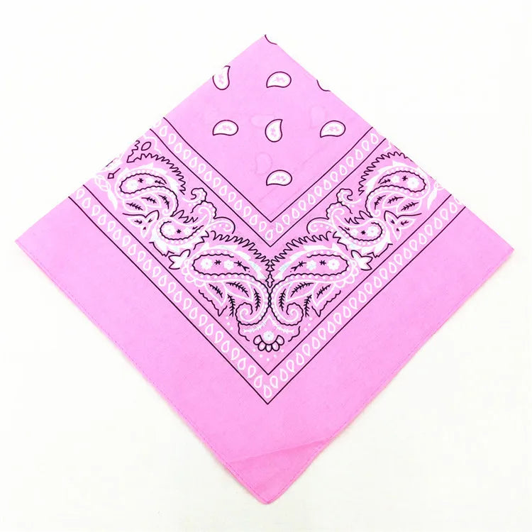 Multipurpose 21-Inch Classic Paisley Square Bandana Scarf