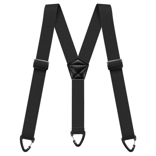 Hidden Suspenders for Men Heavy Duty Work Under Y Back Suspender Clothes 1.5 Inches with 3 Snap Loop