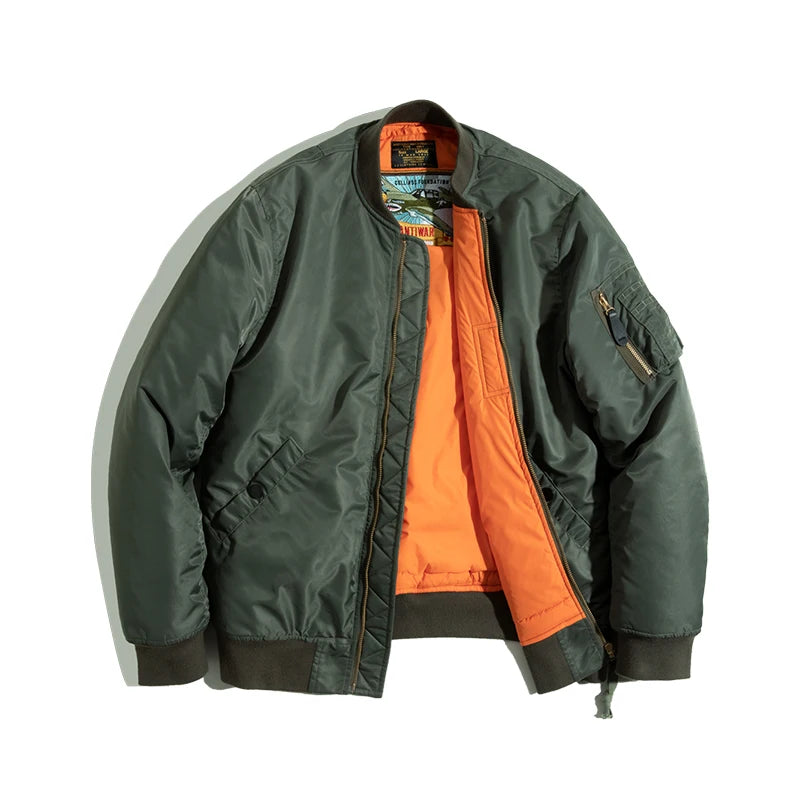 Men's Vintage MA1 Military Pilot Jacket - Nylon Shell