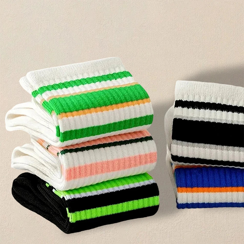 5 Pack Men's Striped Socks