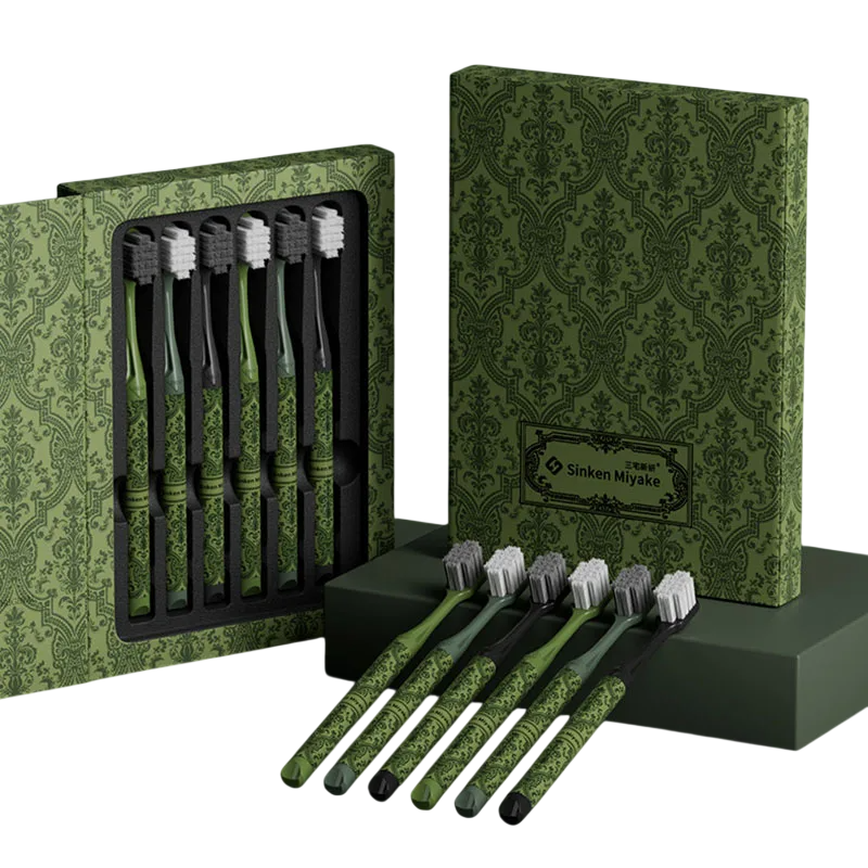 Forest Series 6-Piece Soft Toothbrush Set