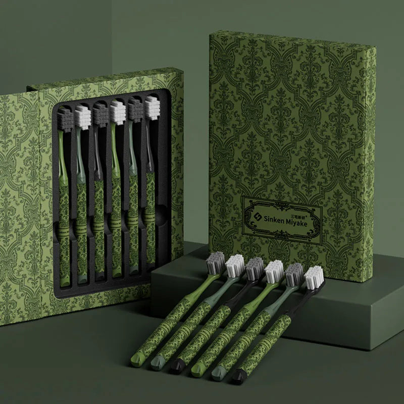 Forest Series 6-Piece Soft Toothbrush Set