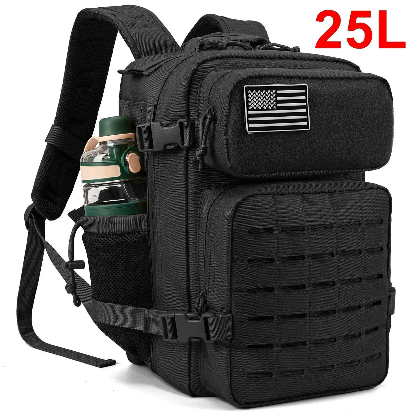 Tactical Backpack 25L 45L For Men And Women With MOLLE Cup Holders
