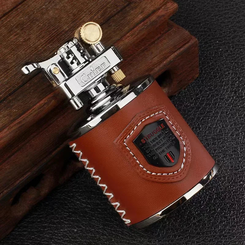 Retro Windproof Grinding Wheel Kerosene Lighter