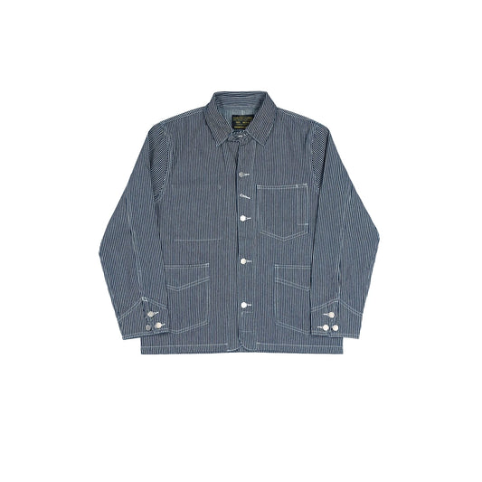 Vintage Americana Style Wabash & Hickory Stripe Denim Workwear Jackets