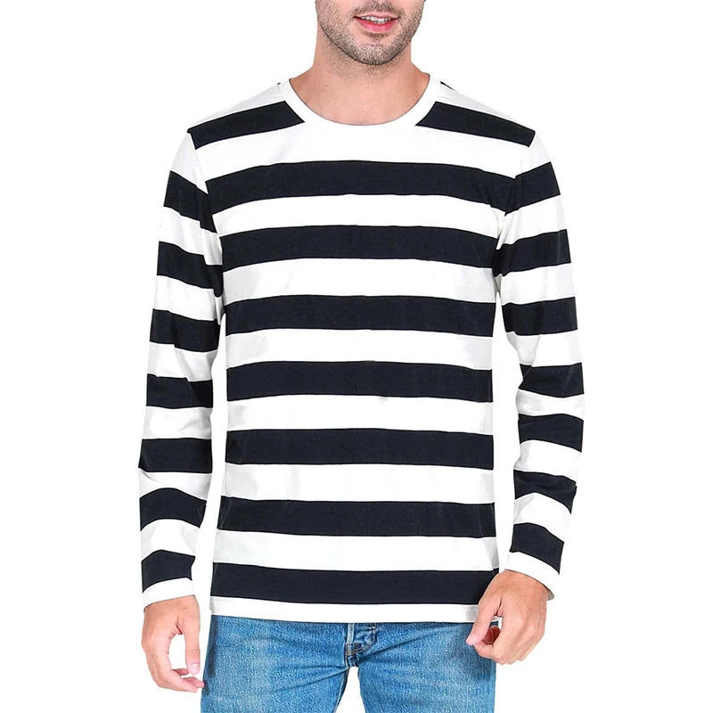 Men's Bold Striped Long Sleeve T-Shirts