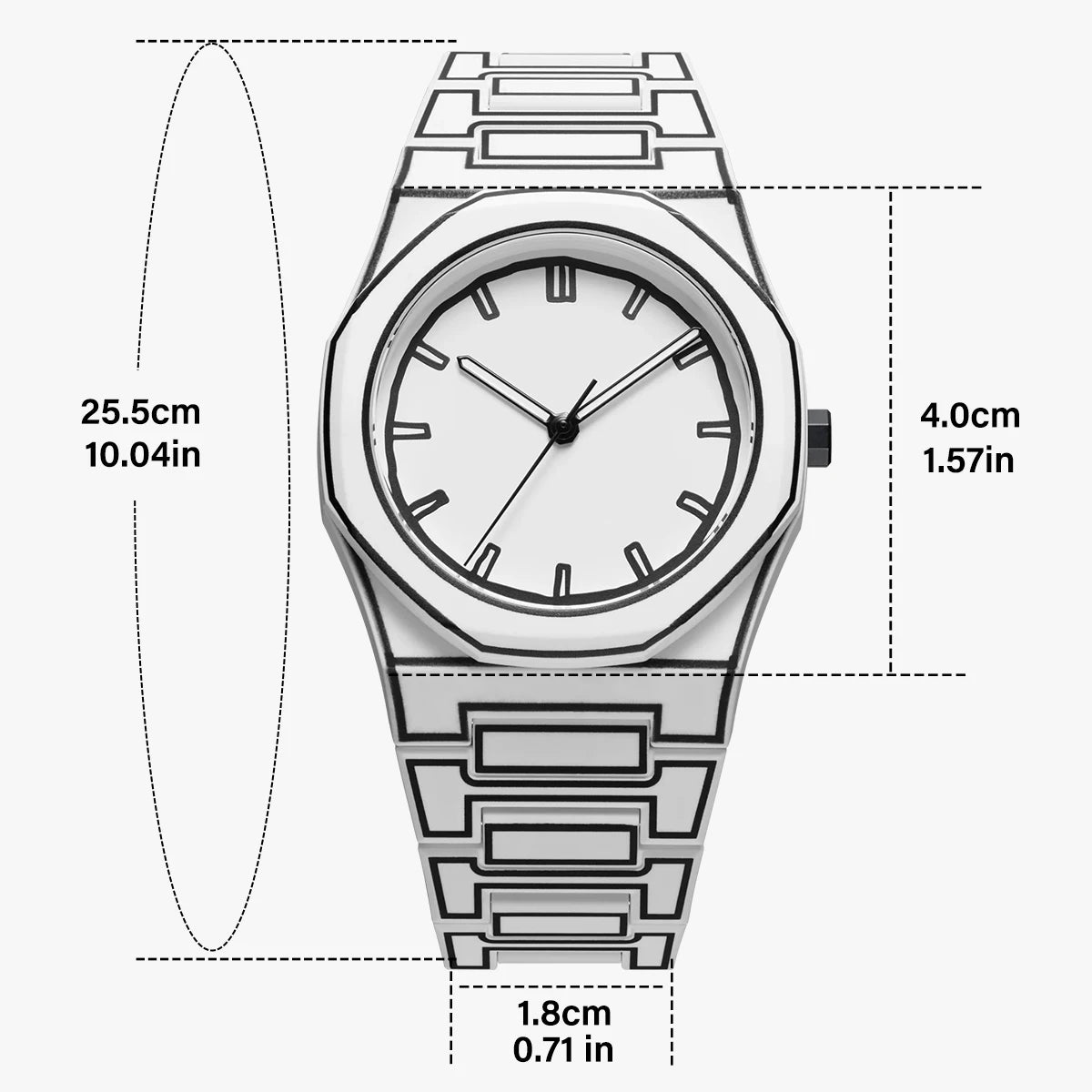 Sketch Design Comic Book Style Men's Quartz Watch - Waterproof