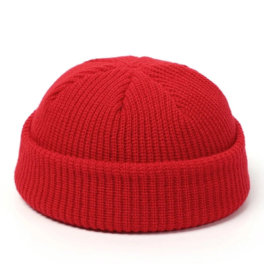 Knitted Wool Hat - Simple Warm Skully Beanie