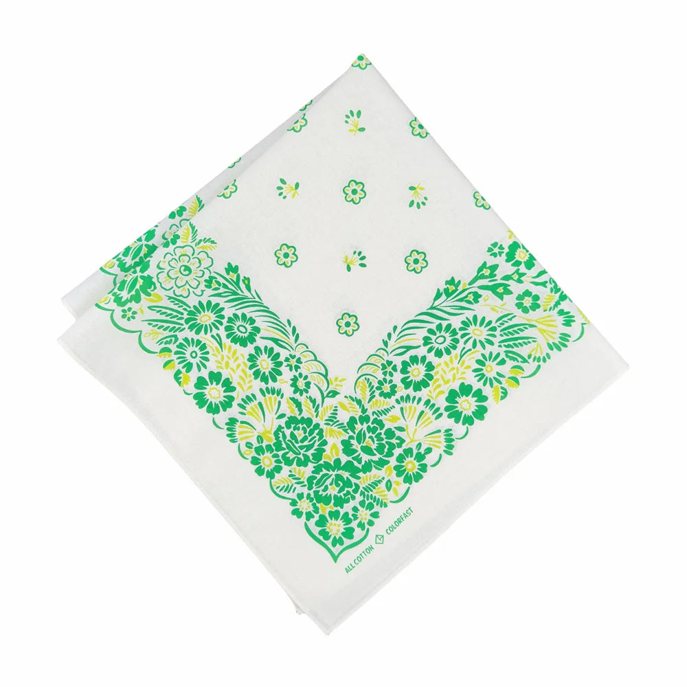 Retro Paisley Cotton Bandana - 55CM