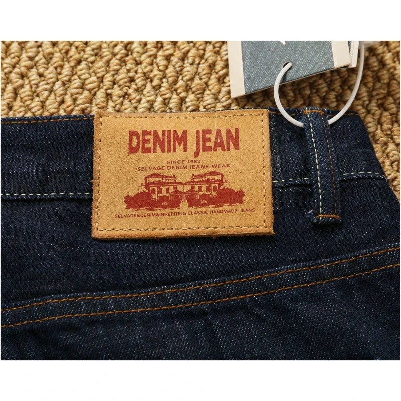 Original Color Raw Selvedge Denim Jeans - Straight Leg