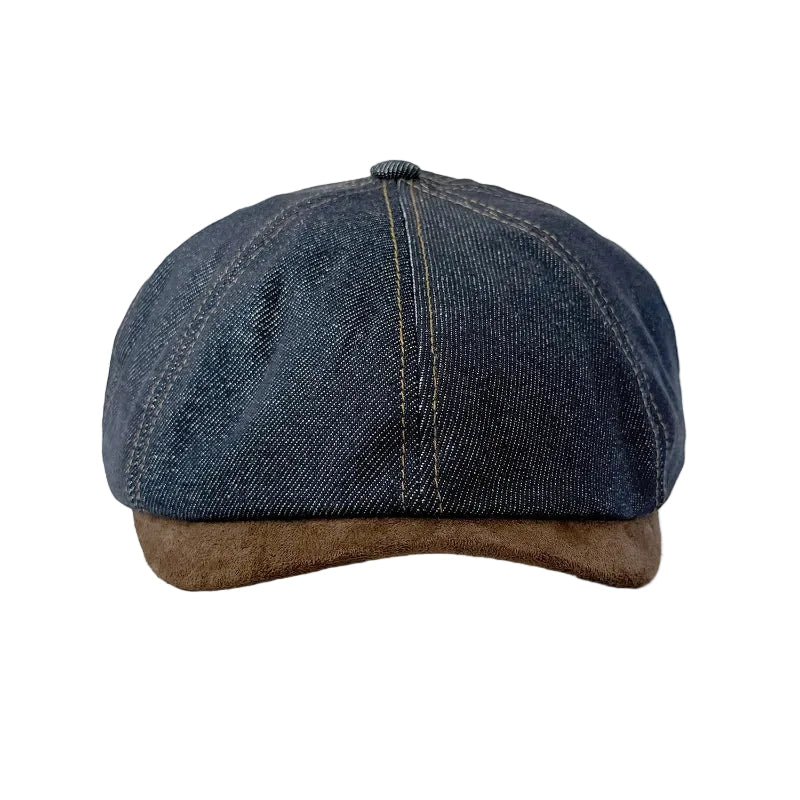 Vintage Washed Distressed Denim Painters Cap