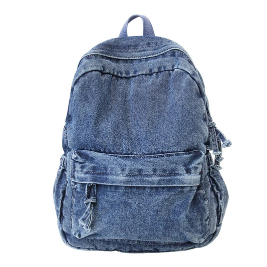 High Quality Large Capacity Denim Backpack