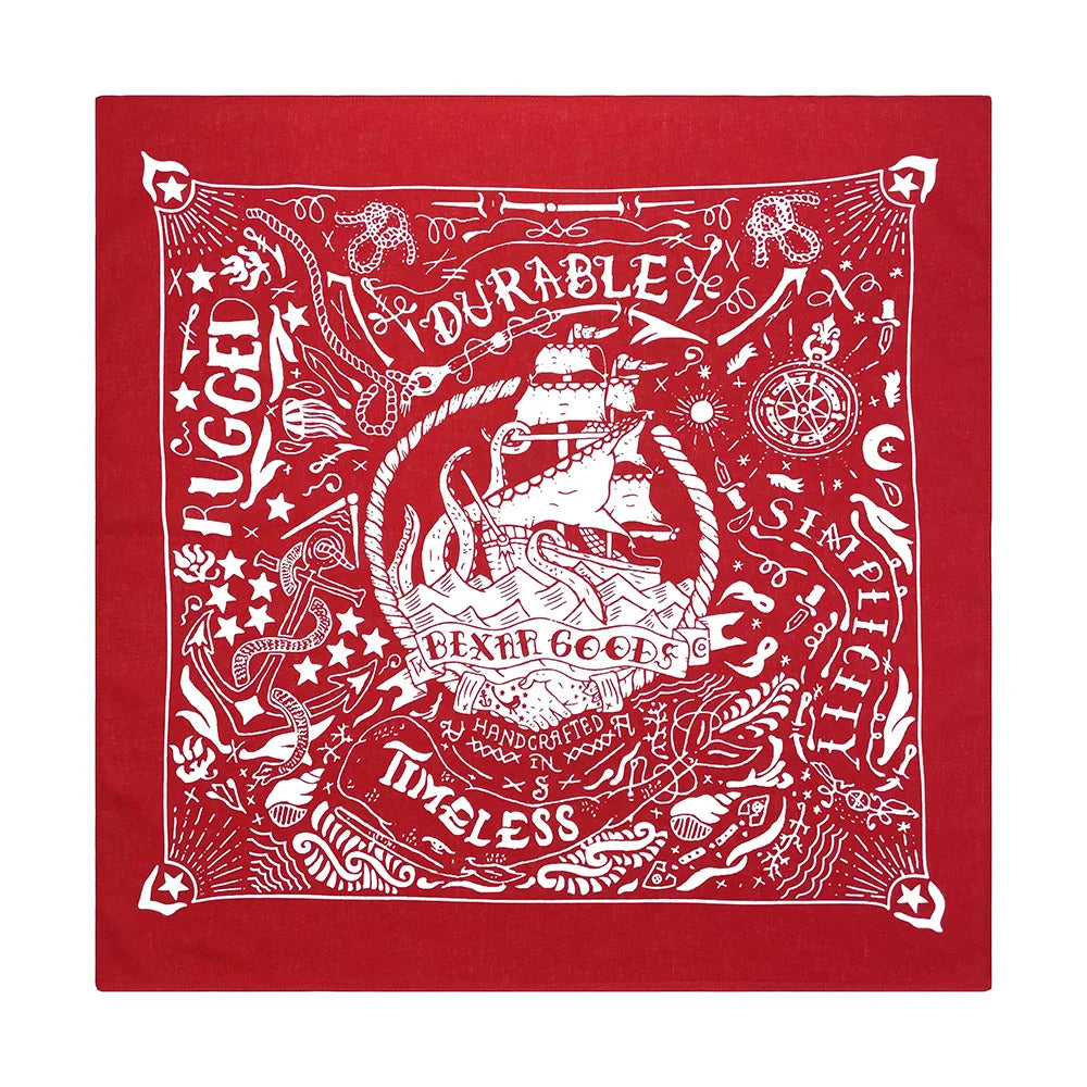 Nautical Print Cotton Bandana