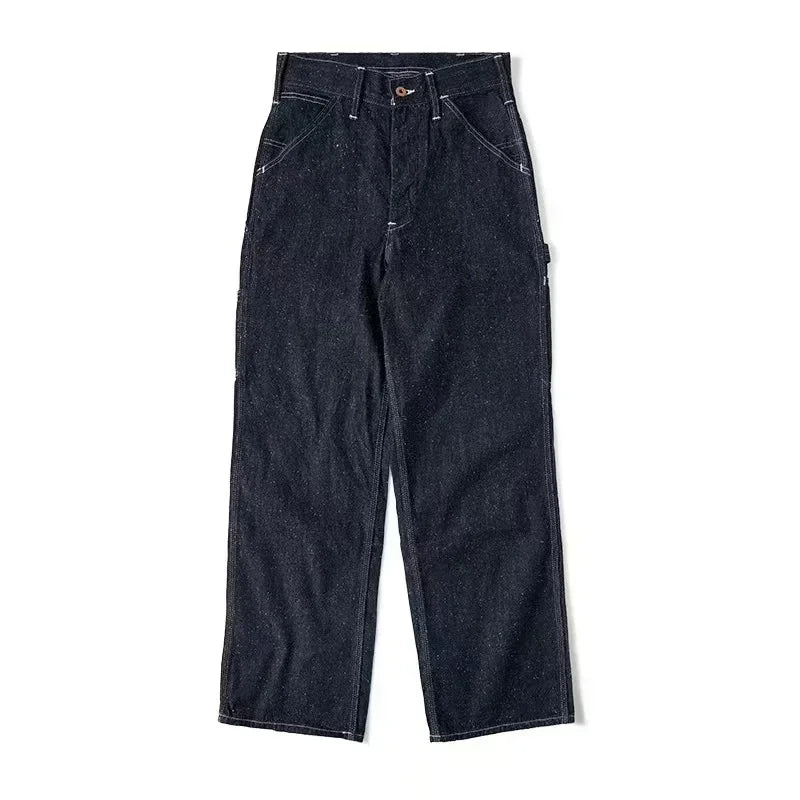 Denim & Hickory Stripe Carpenter Pants - Straight Leg