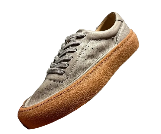 Men's Top-Grain Genuine Cowhide Leather Sneakers