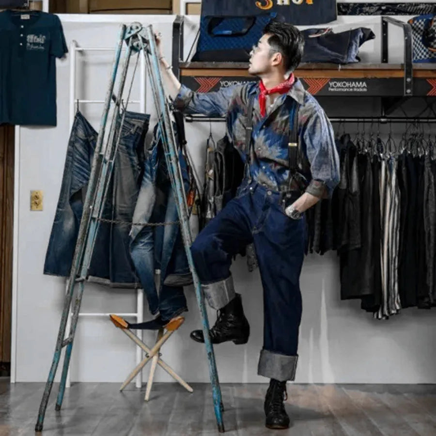 1900 Loom 13oz Right Twill Weave Selvedge Denim Jeans