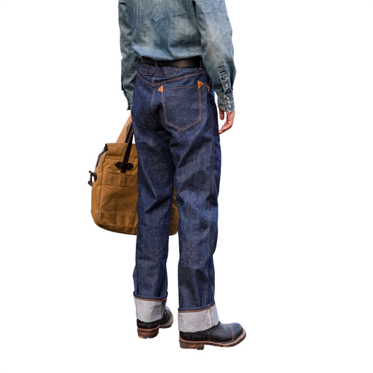 14oz Heavyweight Indigo Raw Selvedge Denim Jeans