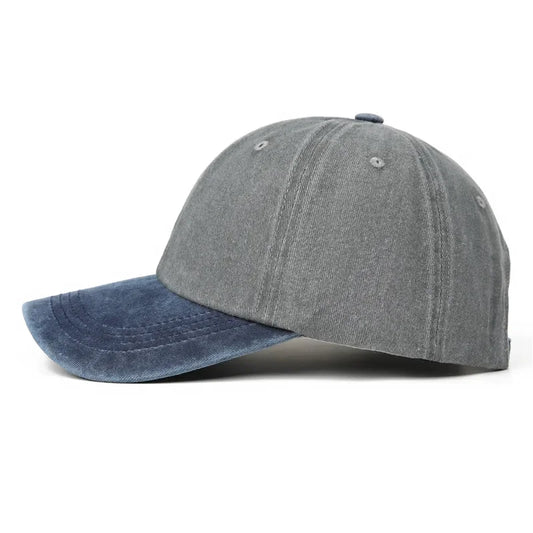 Vintage Washed Cotton Baseball Cap - Adjustable Snapback