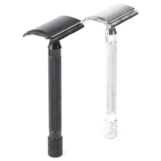 Classic Double Edge Safety Razor - Stainless Steel With Titanium Coated Blades