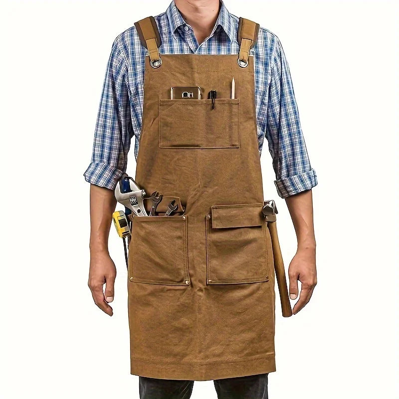 Thickened Cotton Canvas Waterproof Apron