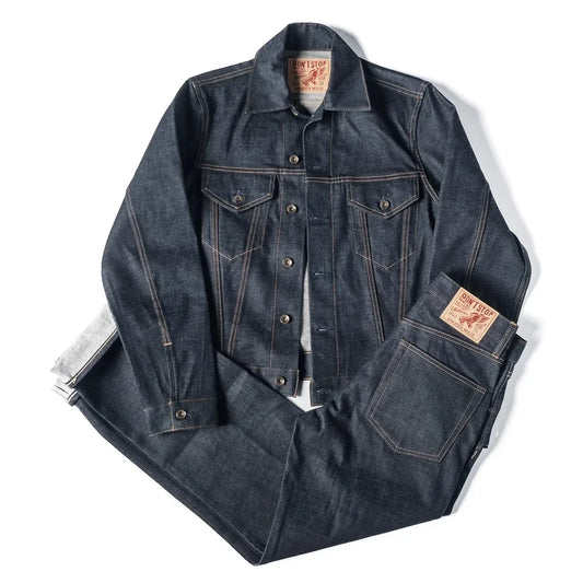 Non Stock Type 3 Selvedge Denim Trucker Jacket Mens Jean Outerwear