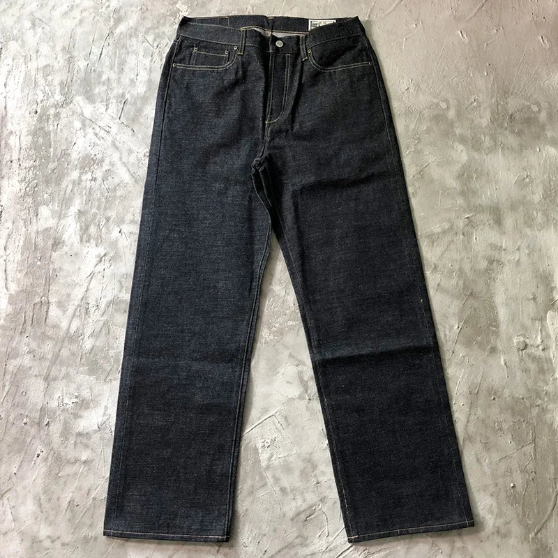 15oz Original Heavyweight Red Selvedge Washed Denim Jeans Vintage
