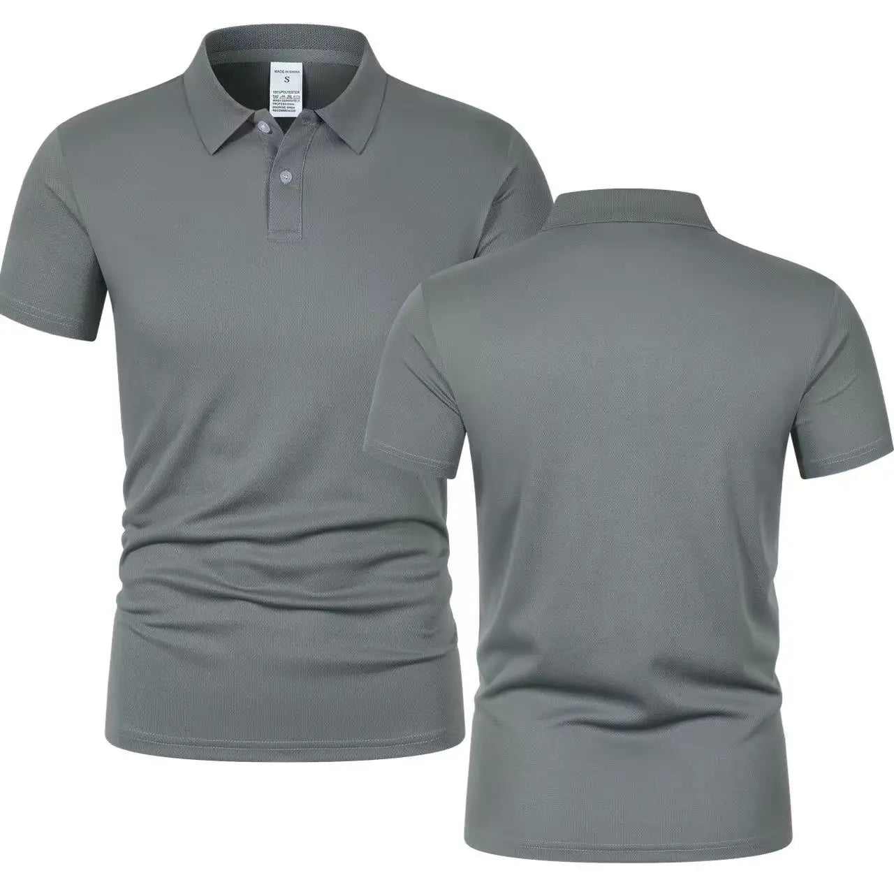 Solid Color Ultra-Light Breathable Polo Shirt for Men