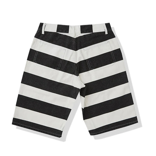 Men's Vintage Striped Cotton Shorts